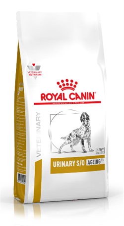 Royal Canin Urinary S/O. Hundefoder mod urinvejs-lidelser. AGEING 7+ (dyrlæge diætfoder) 1,5 kg